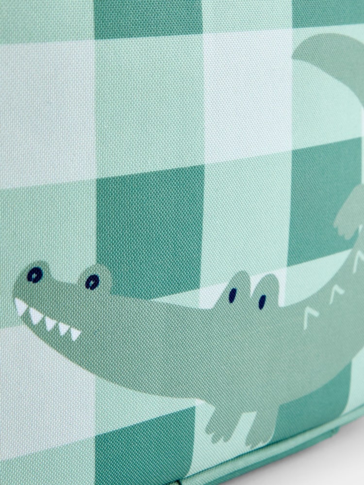 JoJo Maman Bébé Green Alligator Deluxe Lunchbag - Image 4 of 4 JoJo Maman Bébé Green Alligator Deluxe Lunchbag - Image 4 of 4