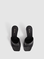 Reiss Black Beaumont Folded Mules - Image 5 of 7