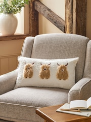 Natural Hamish The Highland Cow Trio Cushion - Image 1 of 5