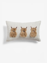 Natural Hamish The Highland Cow Trio Cushion - Image 3 of 5