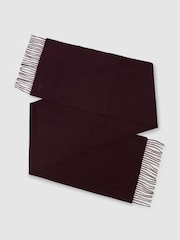 Dunkles Bordeaux - Reiss Picton Schal aus Wolle und Kaschmir - Bild 1 von 4
