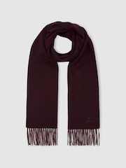 Dunkles Bordeaux - Reiss Picton Schal aus Wolle und Kaschmir - Bild 2 von 4