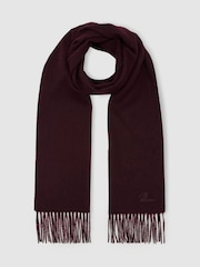 Dunkles Bordeaux - Reiss Picton Schal aus Wolle und Kaschmir - Bild 3 von 4