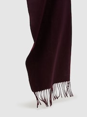 Dunkles Bordeaux - Reiss Picton Schal aus Wolle und Kaschmir - Bild 4 von 4