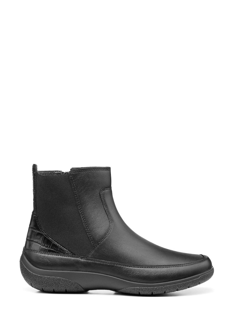 Hotter Chestnut Zip-Fastening Black Boots - Image 1 of 1 Hotter Chestnut Zip-Fastening Black Boots - Image 1 of 1