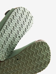 Sage Green Standard Fit (F) Double Buckle Cushioned Footbed Sandals - Image 8 of 8