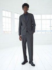 Grey EDIT Oversized Check Suit Jacket - Image 2 of 10