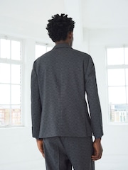 Grey EDIT Oversized Check Suit Jacket - Image 3 of 10