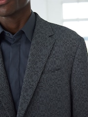 Grey EDIT Oversized Check Suit Jacket - Image 4 of 10