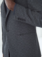 Grey EDIT Oversized Check Suit Jacket - Image 5 of 10