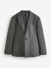 Grey EDIT Oversized Check Suit Jacket - Image 6 of 10