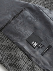 Grey EDIT Oversized Check Suit Jacket - Image 9 of 10