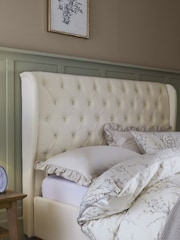 Laura Ashley Annaly Velvet Oyster Chatsworth Bed Upholstered - Image 3 of 6