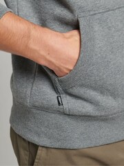 Superdry Grey Vintage Logo Embossed Zip-Up Hoodie - Image 5 of 6