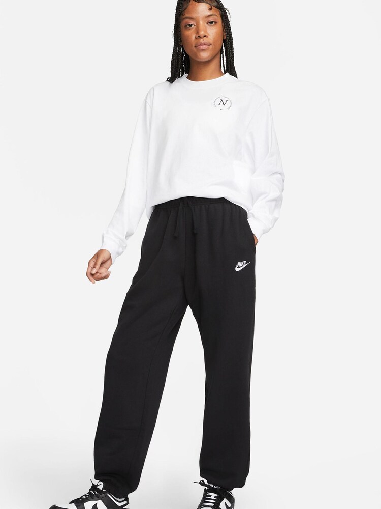 Nike Black Club Fleece Mid-Rise Joggers - Image 3 of 6