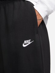 Nike Black Club Fleece Mid-Rise Joggers - Image 4 of 6