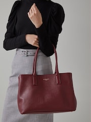 LK Bennett Red Leather Lillian Tote Bag - Image 1 of 4