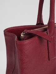 LK Bennett Red Leather Lillian Tote Bag - Image 4 of 4