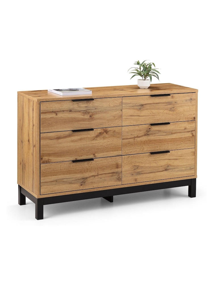 Julian Bowen Brown Bali 6 Drawer Easy Assembly Chest - Image 2 of 3