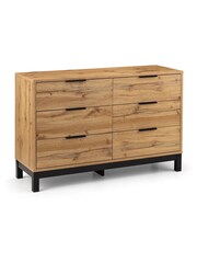 Julian Bowen Brown Bali 6 Drawer Easy Assembly Chest - Image 3 of 3