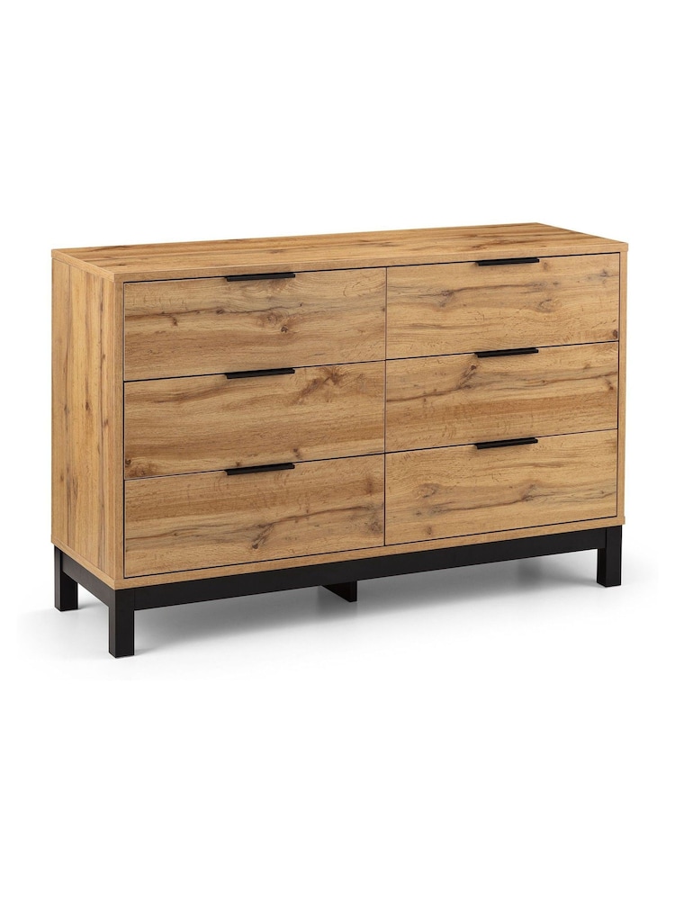 Julian Bowen Brown Bali 6 Drawer Easy Assembly Chest - Image 3 of 3