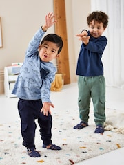JoJo Maman Bébé Navy Blue & Khaki Green 2-Pack Cargo Joggers - Image 1 of 10