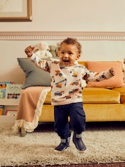 JoJo Maman Bébé Navy Blue & Khaki Green 2-Pack Cargo Joggers - Image 3 of 10