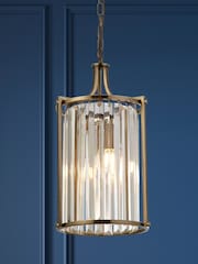 Searchlight Brown Hermione 2 Light Ceiling Light - Image 1 of 3