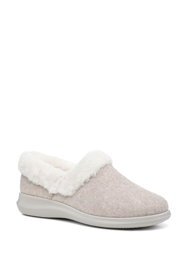 Hotter Cream Hotter Snug Blue Slip-On Slippers - Image 2 of 3