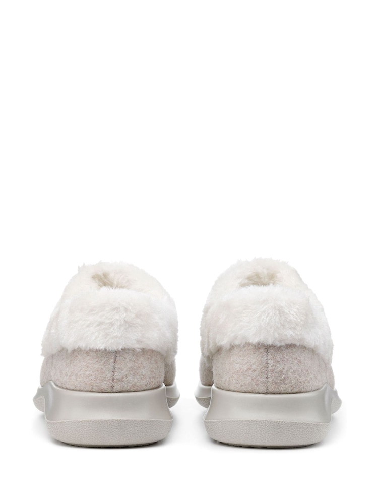 Hotter Cream Hotter Snug Blue Slip-On Slippers - Image 3 of 3
