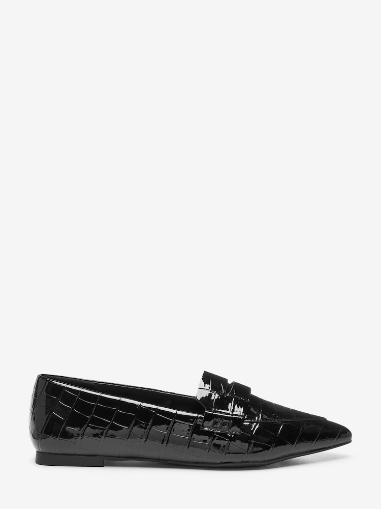 Black Forever Comfort® Pointed Toe Loafers - Image 2 of 5