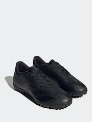 adidas Black Predator Accuracy.4 Turf Football Boots - Image 4 of 9