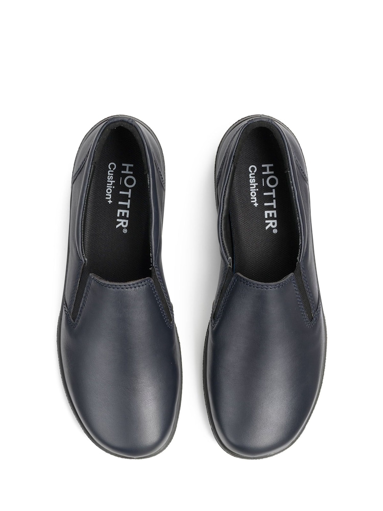 Hotter Glove II Blue Wide Fit Slip-On Shoes - Image 4 of 4