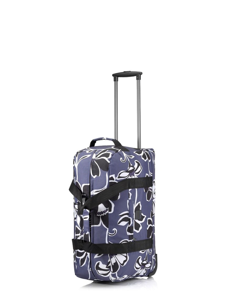 Tripp Blue/White Lily Large Wheel Duffle Bag - Image 2 of 2 Tripp Blue/White Lily Large Wheel Duffle Bag - Image 2 of 2