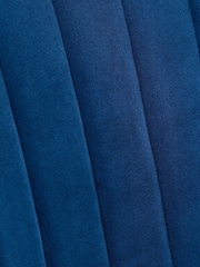 Julian Bowen Blue Kahlo Velvet Swivel Office Chair - Image 6 of 8