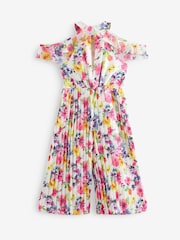 Multi Floral Print Wide Leg Jumpsuit (3-16yrs) - Image 2 of 2