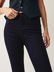 7 For All Mankind Blue Aubrey High Waisted Skinny Jeans - Image 4 of 5