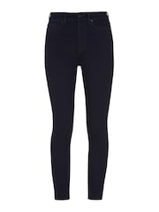 7 For All Mankind Blue Aubrey High Waisted Skinny Jeans - Image 5 of 5