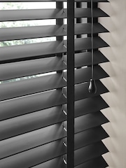 Black Charcoal Grey 50mm Slat Venetian Blinds - Image 3 of 4