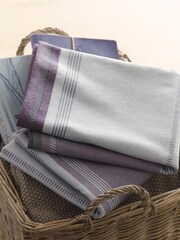 Fusion Purple Betley Brushed 100% Cotton Duvet Cover and Pillowcase Set - Image 4 of 4