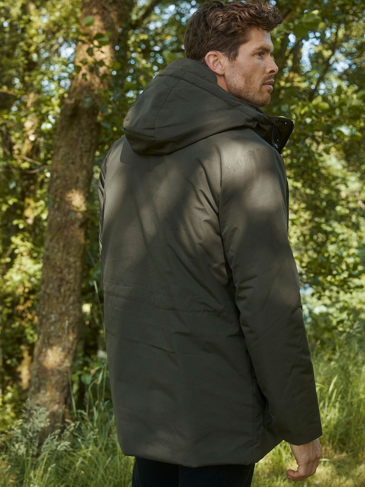 Threadbare Green Utility Hooded Jacket - Image 2 of 4