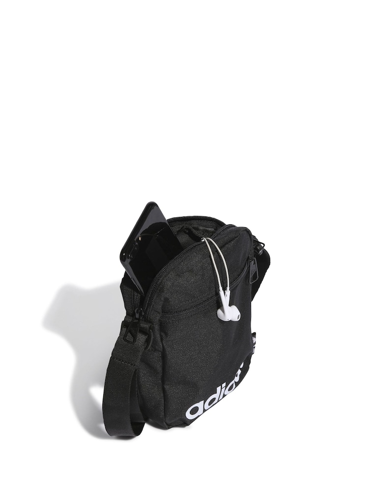 adidas Black Linear Organiser Bag - Image 5 of 7