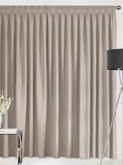 Fawn Natural Glittery Made To Measure Curtains - Image 2 of 9