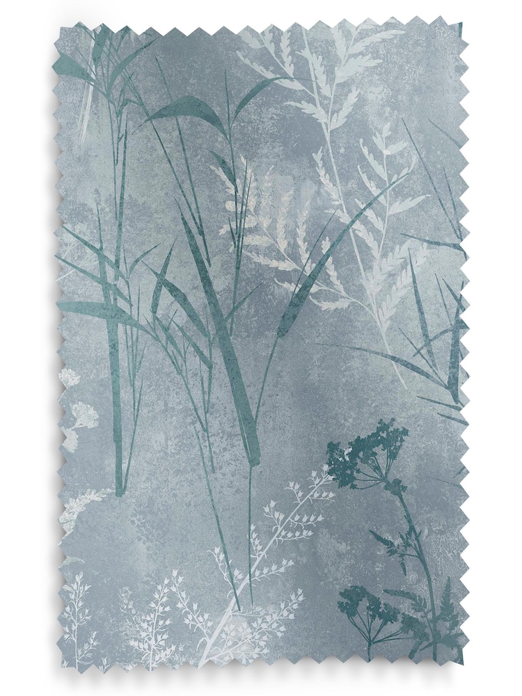 Graham & Brown Sky Blue Restore Made to Measure 100% Cotton Curtains - Image 8 of 8