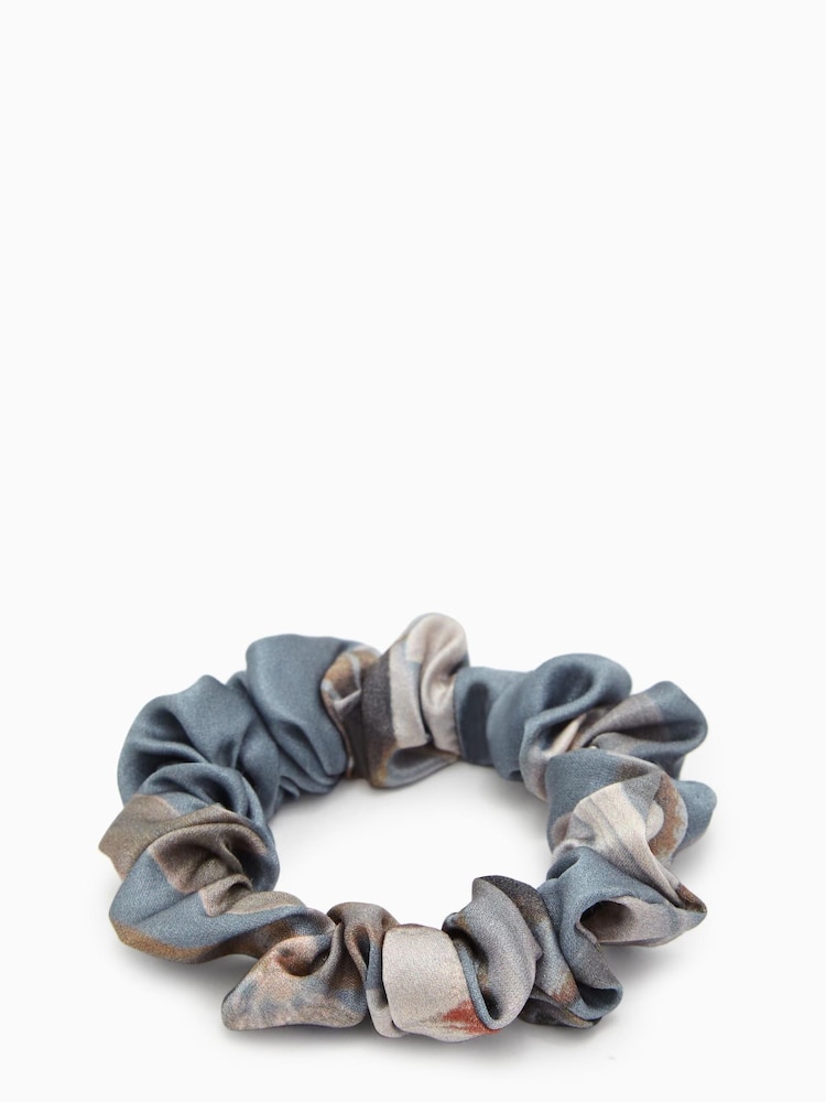 AllSaints Blue Mini Kuroyuri Scrunchie - Image 2 of 3