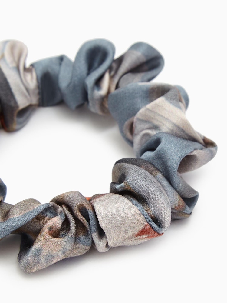 AllSaints Blue Mini Kuroyuri Scrunchie - Image 3 of 3 AllSaints Blue Mini Kuroyuri Scrunchie - Image 3 of 3