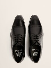 MOSS Black Brogue John Lucan Shoes - Image 2 of 4