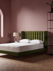 Swoon Easy Velvet Fern Green Kipling Bed - Image 2 of 7