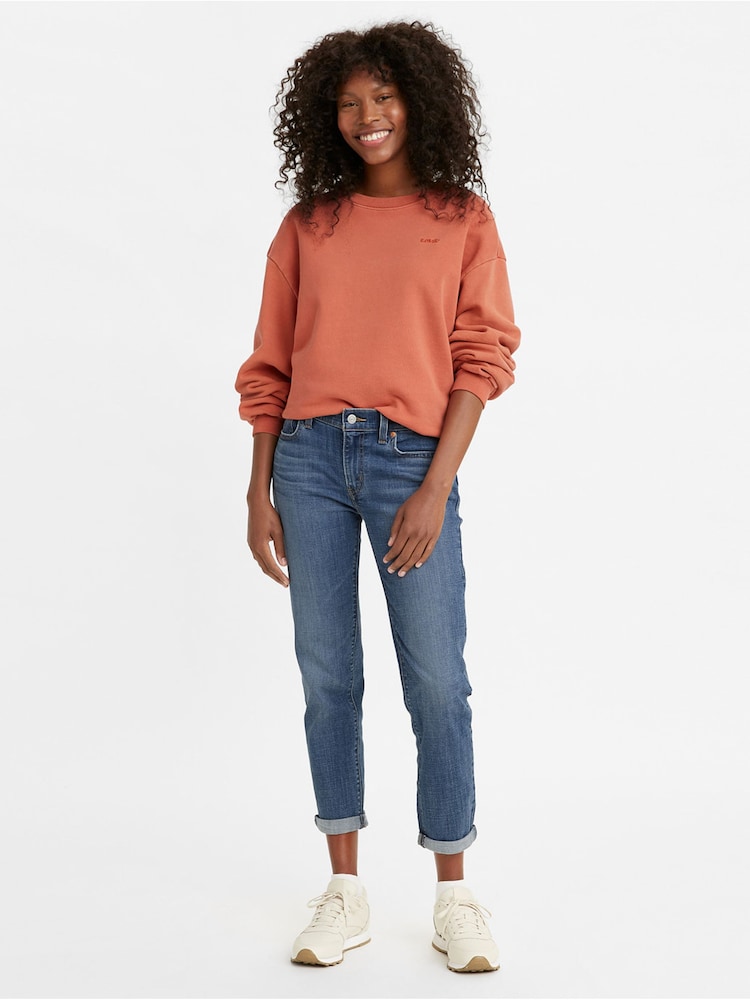 Levi's® Lapis Gem Mid Rise Boyfriend Jeans - Image 1 of 4