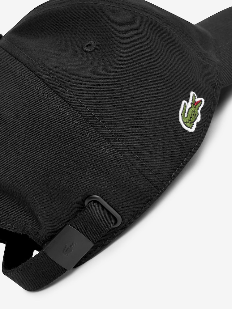 Lacoste Black Cotton Gabardine Cap - Image 2 of 2